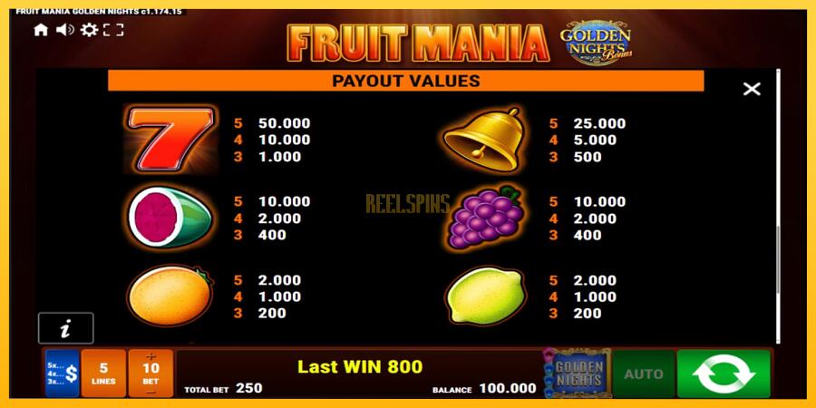 სურათი 7 სათამაშო მანქანა Fruit Mania Golden Nights