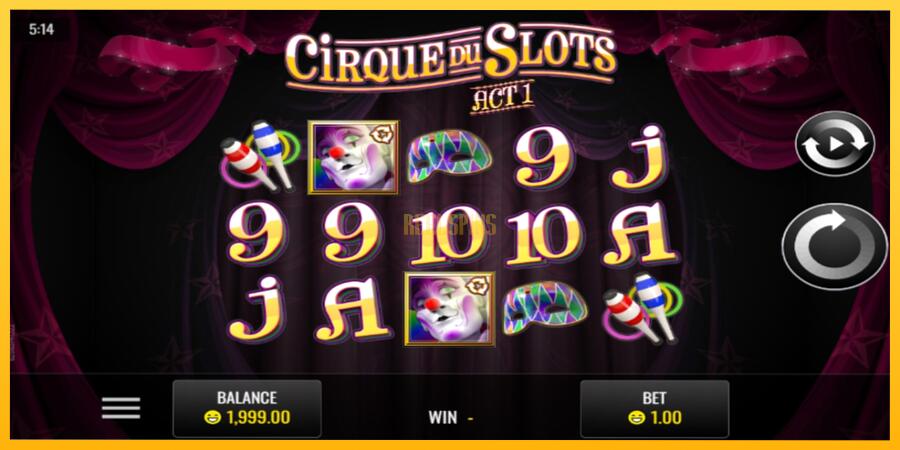 სურათი 1 სათამაშო მანქანა Cirque du Slots