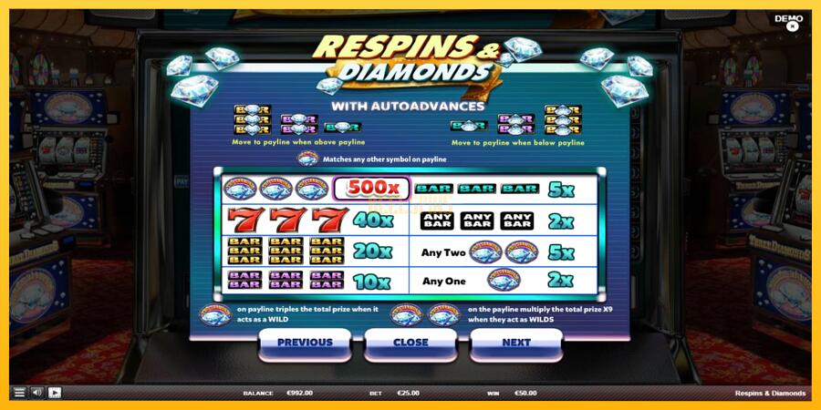 სურათი 5 სათამაშო მანქანა Respins Diamonds