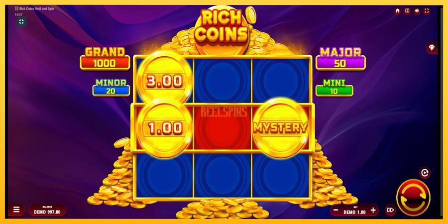 სურათი 2 სათამაშო მანქანა Rich Coins Hold and Spin