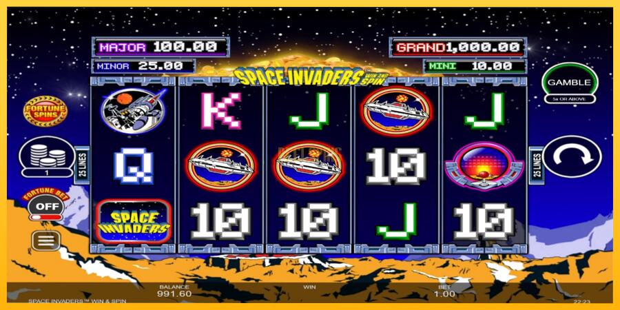 სურათი 2 სათამაშო მანქანა Space Invaders Win and Spin