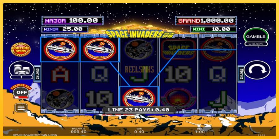 სურათი 3 სათამაშო მანქანა Space Invaders Win and Spin