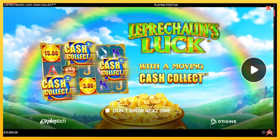 სურათი 1 სათამაშო მანქანა Leprechauns Luck Cash Collect Megaways PowerPlay Jackpot