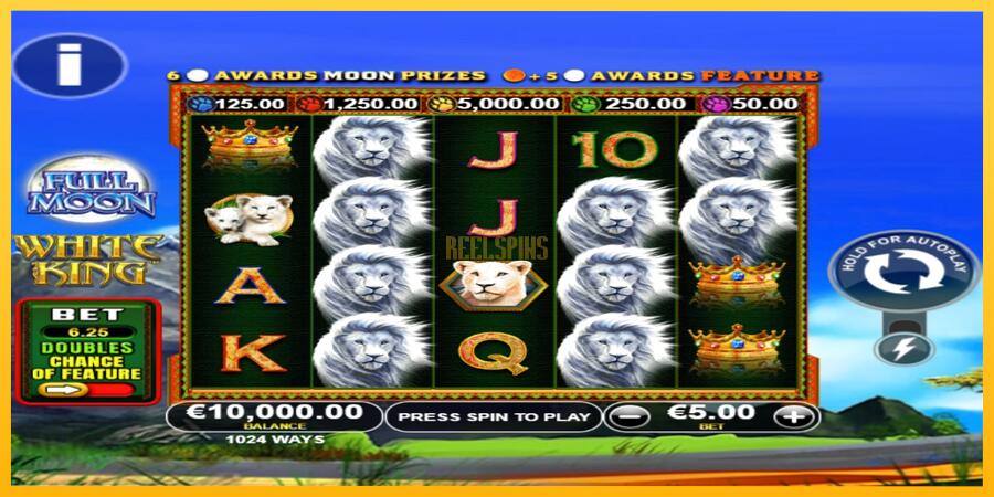 სურათი 1 სათამაშო მანქანა Full Moon: White King PowerPlay Jackpot