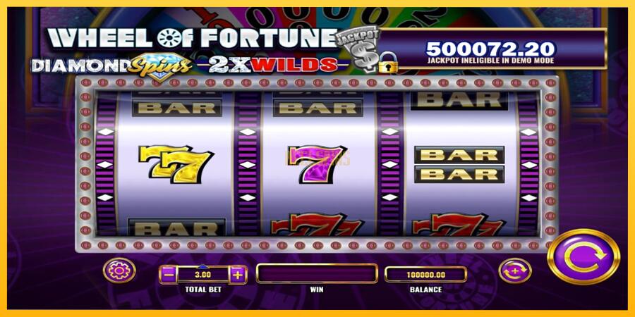 სურათი 1 სათამაშო მანქანა Wheel of Fortune Diamond Spins 2x Wilds