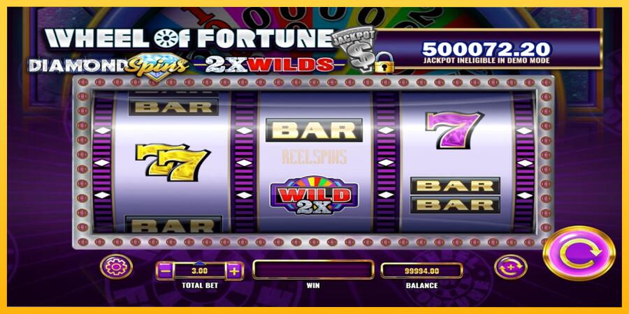 სურათი 2 სათამაშო მანქანა Wheel of Fortune Diamond Spins 2x Wilds