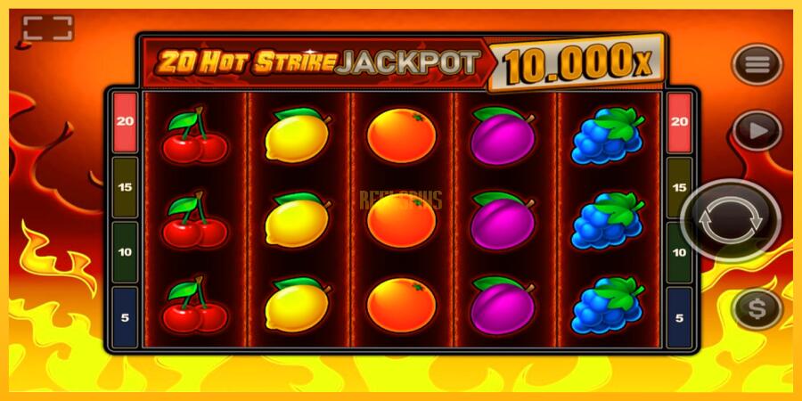 სურათი 1 სათამაშო მანქანა 20 Hot Strike Jackpot