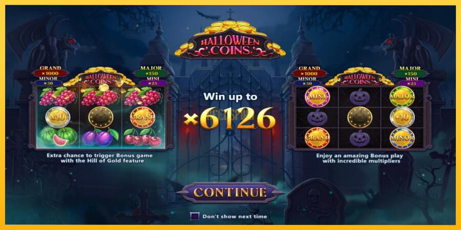 სურათი 1 სათამაშო მანქანა Halloween Coins Hold and Spin