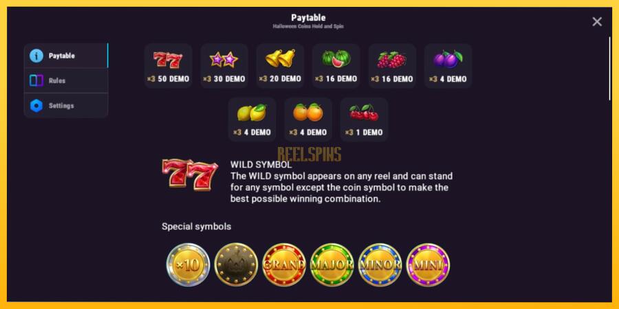 სურათი 4 სათამაშო მანქანა Halloween Coins Hold and Spin