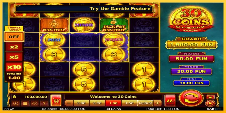 სურათი 1 სათამაშო მანქანა 30 Coins Halloween Jackpots