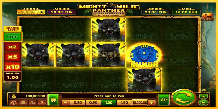 სურათი 2 სათამაშო მანქანა Mighty Wild: Panther Grand Gold Edition Halloween Jackpots