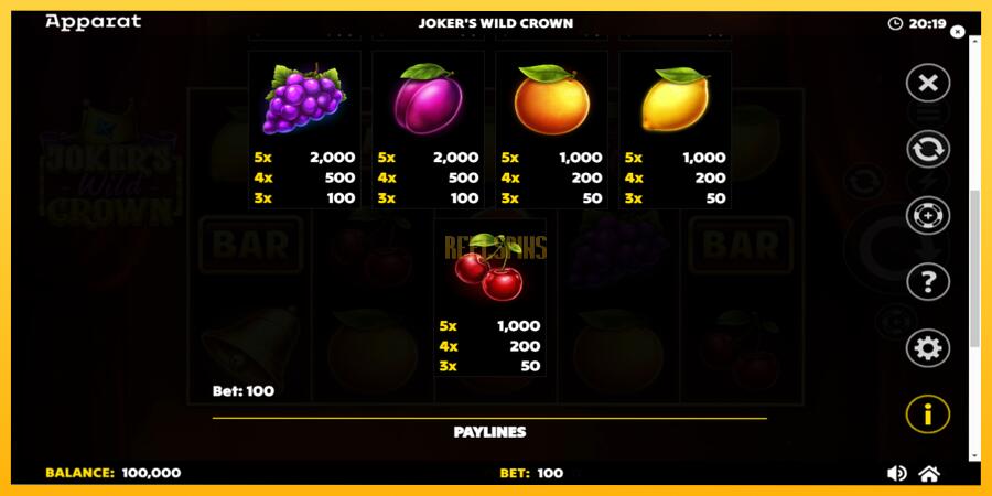 სურათი 6 სათამაშო მანქანა Jokers Wild Crown Diamond Treasures