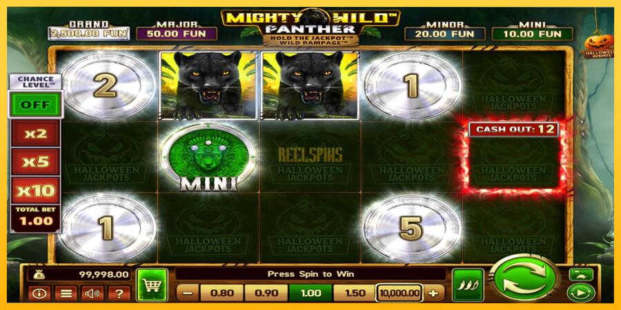 სურათი 2 სათამაშო მანქანა Mighty Wild: Panther Grand Platinum Edition Halloween Jackpots