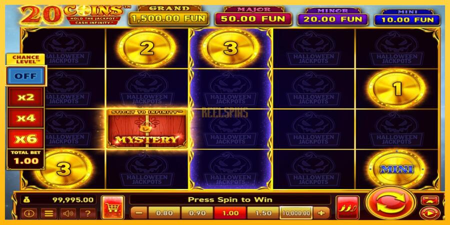 სურათი 2 სათამაშო მანქანა 20 Coins Halloween Jackpots