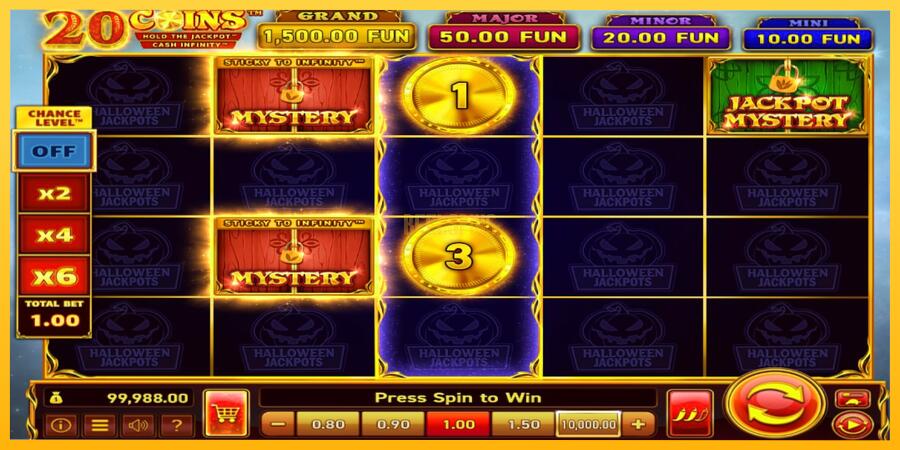 სურათი 3 სათამაშო მანქანა 20 Coins Halloween Jackpots