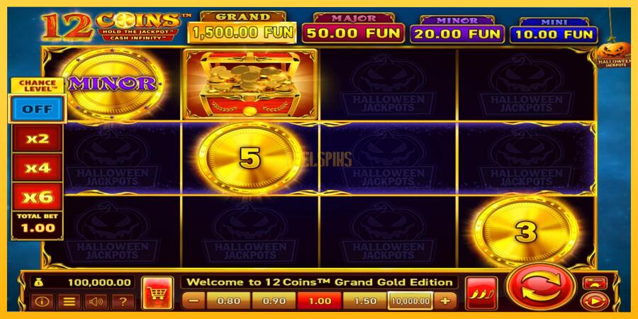 სურათი 1 სათამაშო მანქანა 12 Coins Grand Gold Edition Halloween Jackpots