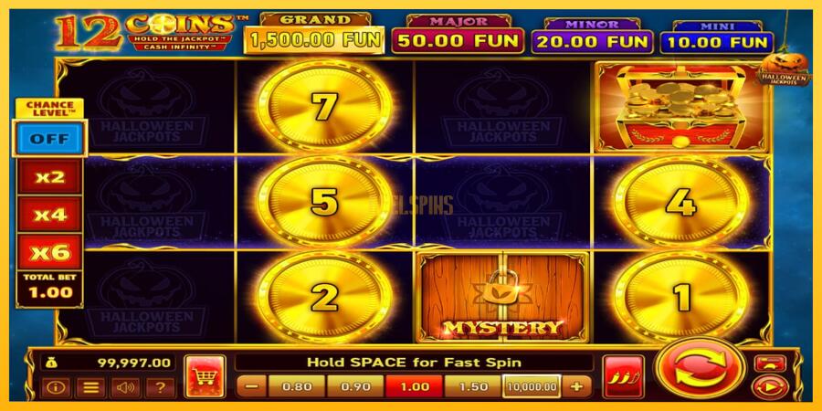 სურათი 2 სათამაშო მანქანა 12 Coins Grand Gold Edition Halloween Jackpots