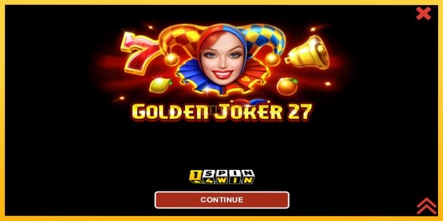 სურათი 1 სათამაშო მანქანა Golden Joker 27 Hold & Win