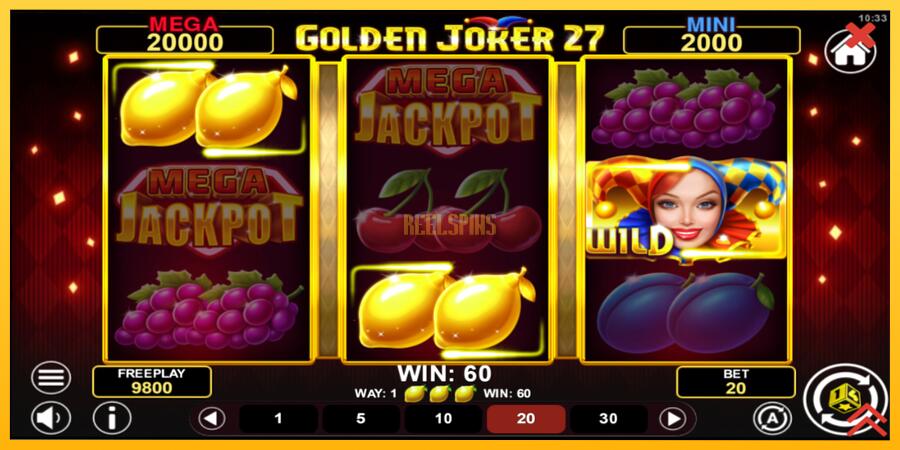 სურათი 3 სათამაშო მანქანა Golden Joker 27 Hold & Win