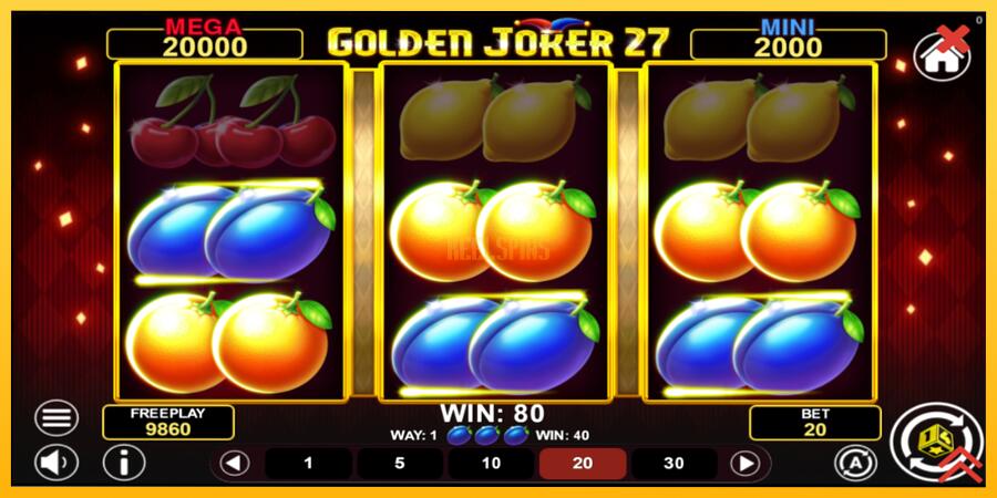 სურათი 4 სათამაშო მანქანა Golden Joker 27 Hold & Win