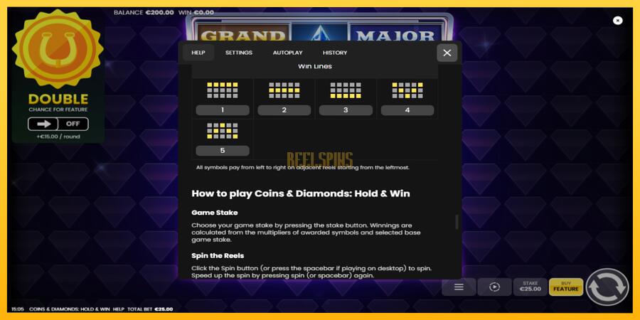 სურათი 7 სათამაშო მანქანა Coins & Diamonds: Hold and Win