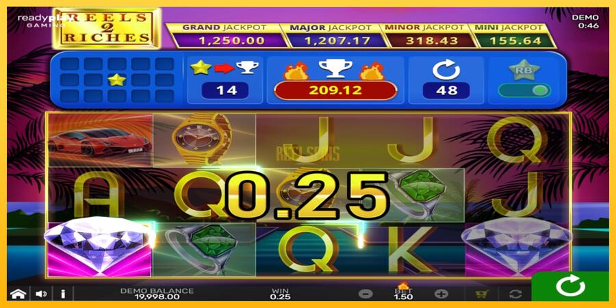 სურათი 2 სათამაშო მანქანა Reels 2 Riches with Reel Bingo