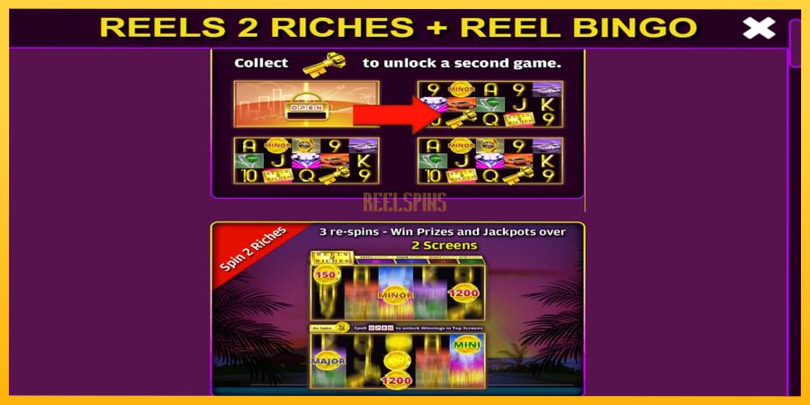 სურათი 4 სათამაშო მანქანა Reels 2 Riches with Reel Bingo