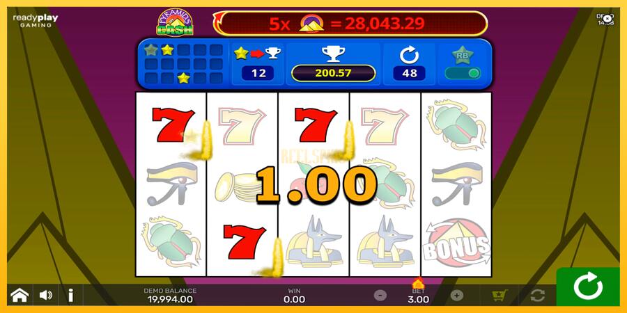 სურათი 2 სათამაშო მანქანა Pyramids of Cash with Reel Bingo