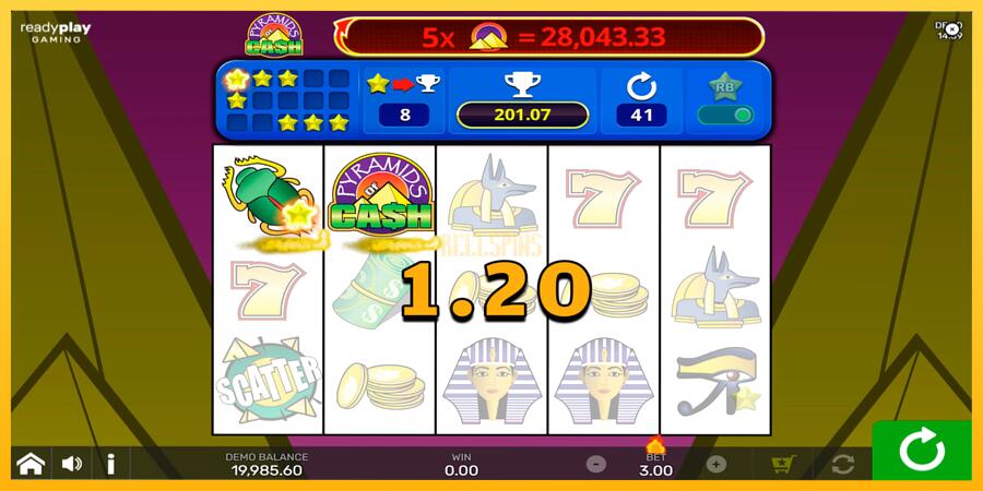 სურათი 3 სათამაშო მანქანა Pyramids of Cash with Reel Bingo