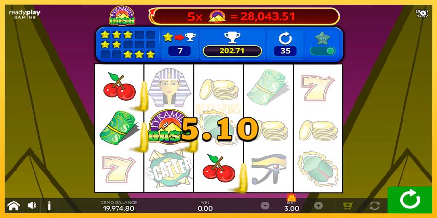 სურათი 4 სათამაშო მანქანა Pyramids of Cash with Reel Bingo