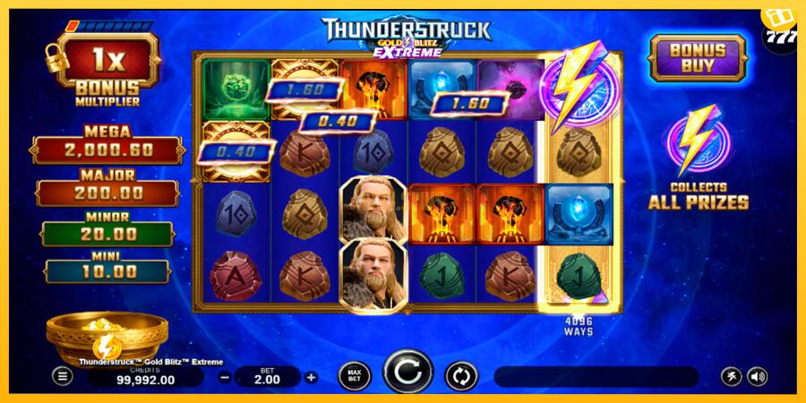 სურათი 2 სათამაშო მანქანა Thunderstruck Gold Blitz Extreme