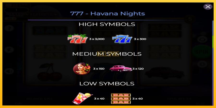 სურათი 5 სათამაშო მანქანა 777 - Havana Nights