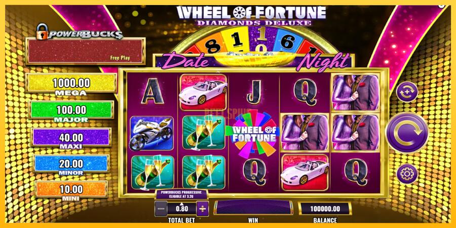 სურათი 2 სათამაშო მანქანა PowerBucks Wheel of Fortune Diamonds Deluxe Date Night