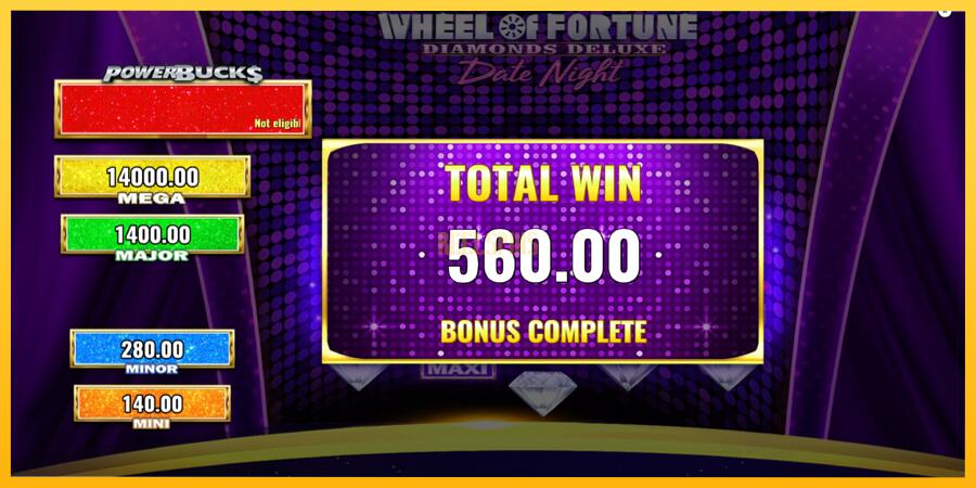 სურათი 5 სათამაშო მანქანა PowerBucks Wheel of Fortune Diamonds Deluxe Date Night