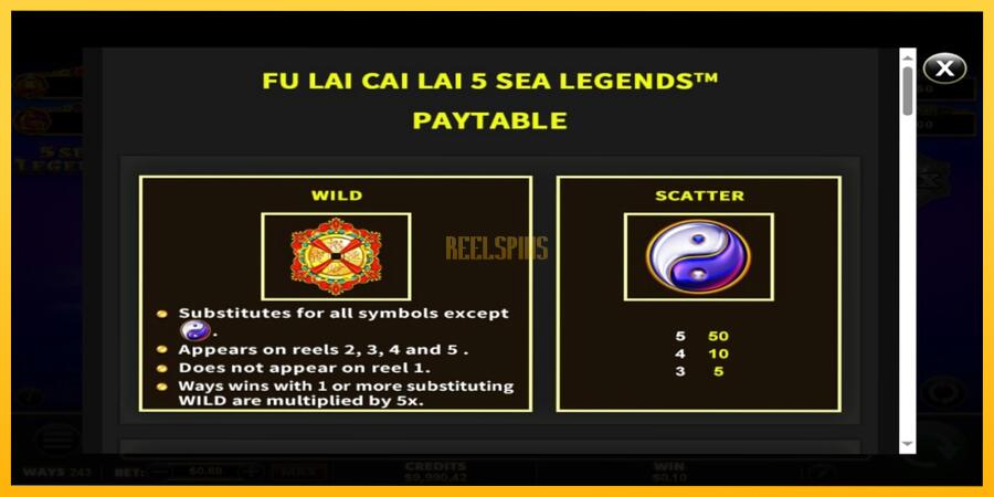 სურათი 5 სათამაშო მანქანა Fu Lai Cai Lai 5 Sea Legends