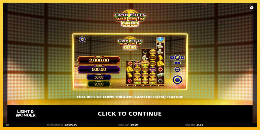 სურათი 1 სათამაშო მანქანა Cash Falls: Add Em Up Gold