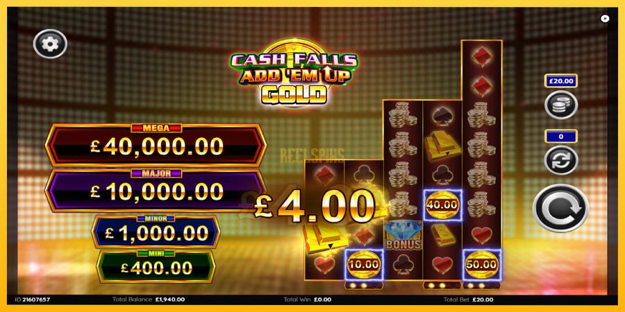 სურათი 3 სათამაშო მანქანა Cash Falls: Add Em Up Gold