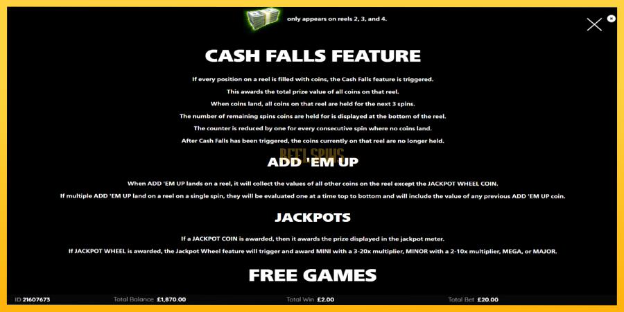 სურათი 6 სათამაშო მანქანა Cash Falls: Add Em Up Gold