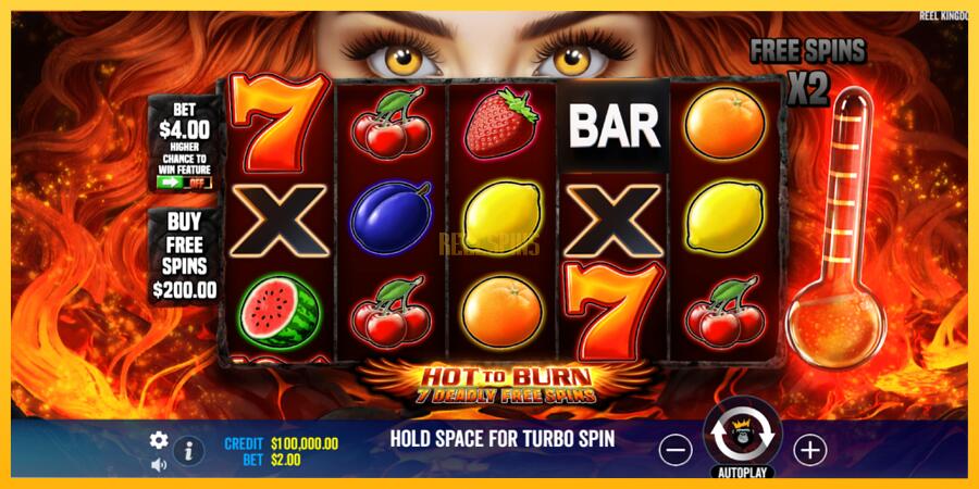 სურათი 2 სათამაშო მანქანა Hot to Burn - 7 Deadly Free Spins