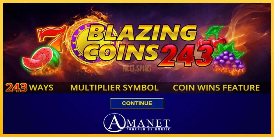 სურათი 1 სათამაშო მანქანა Blazing Coins 243