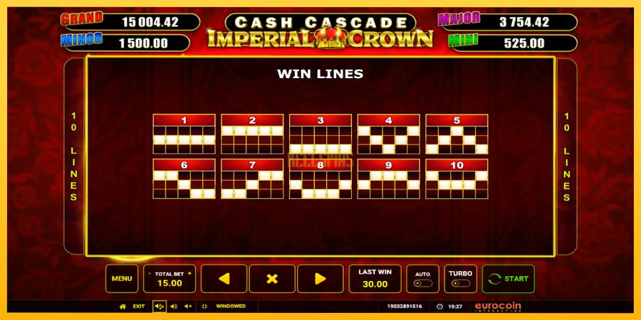 სურათი 6 სათამაშო მანქანა Cash Cascade Imperial Crown