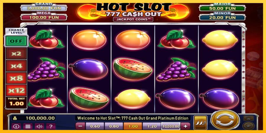 სურათი 1 სათამაშო მანქანა Hot Slot: 777 Cash Out Grand Platinum Edition