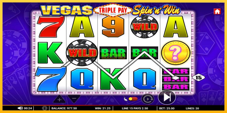 სურათი 2 სათამაშო მანქანა Vegas Triple Pay Spin n Win