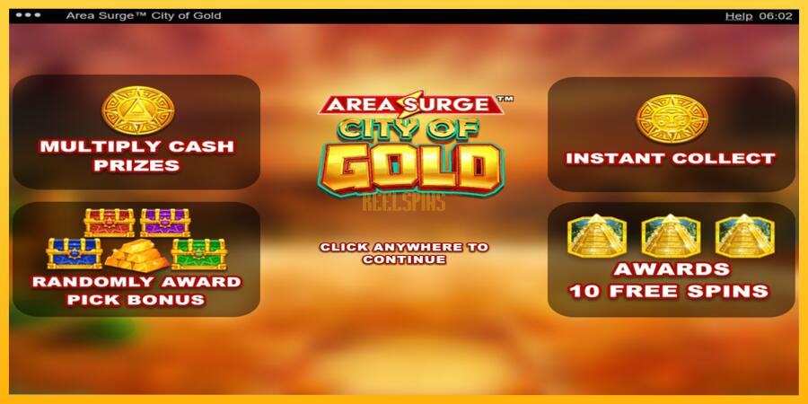 სურათი 1 სათამაშო მანქანა Area Surge City of Gold