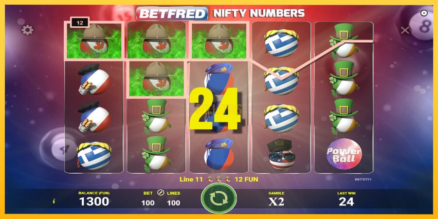 სურათი 2 სათამაშო მანქანა Betfred Nifty Numbers