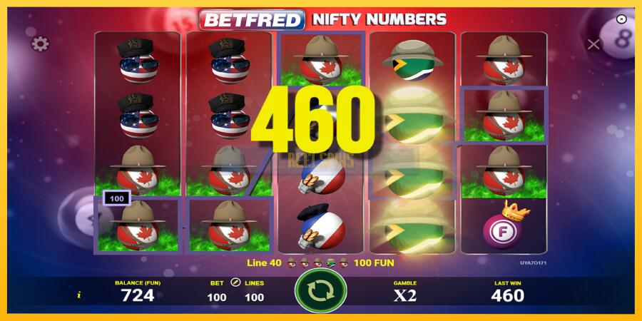 სურათი 3 სათამაშო მანქანა Betfred Nifty Numbers