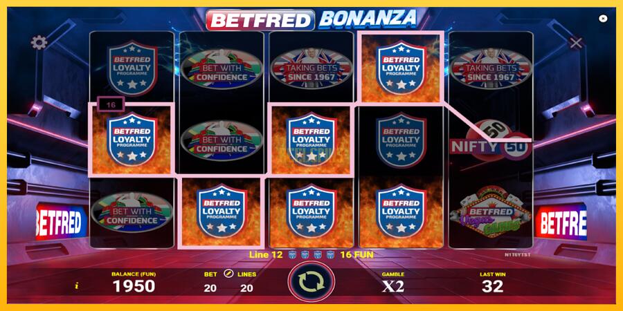 სურათი 3 სათამაშო მანქანა Betfred Bonanza