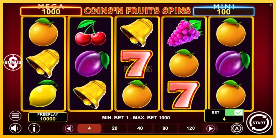 სურათი 2 სათამაშო მანქანა Coinsn Fruits Spins