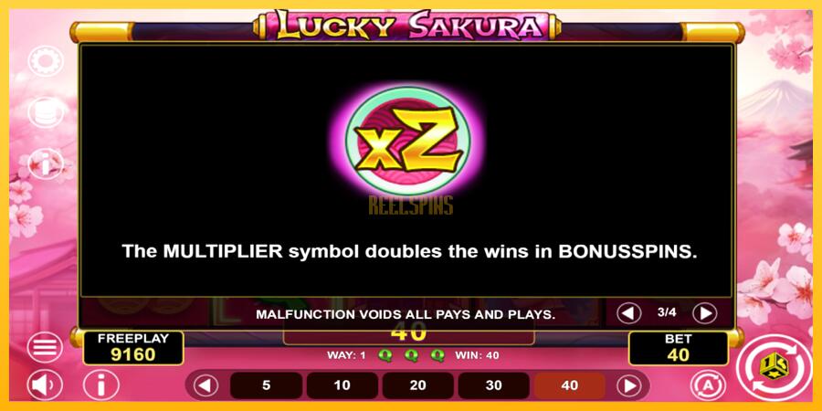 სურათი 7 სათამაშო მანქანა Lucky Sakura Win Spins