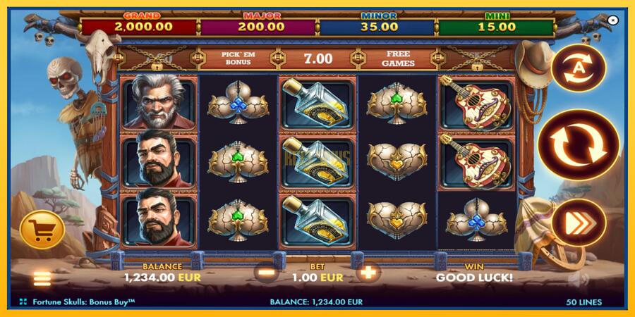 სურათი 2 სათამაშო მანქანა Fortune Skulls Bonus Buy